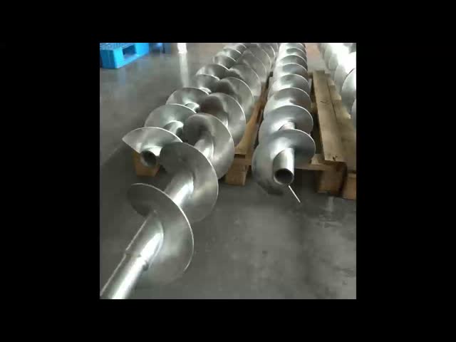 Vis sans fin en poudre en acier inoxydable 304 à démontage rapide vidéo