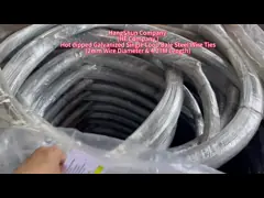 2.65mm Hot Dipped Galvanized Bale Ties Wire 4.27m Double Loop