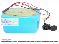 LiFePO4 Power Tool Rechargeable Batteries 12V 16Ah For Solar Product