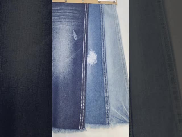 Style TWILL Cotton Polyester 178-180cm Denim Fabric  For 9.3oz Women Jeans