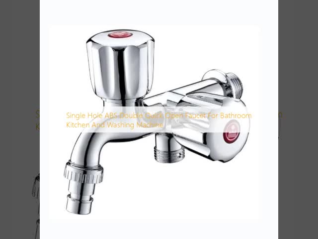 Single Hole ABS Double Quick Open Faucet For Bathroom Kitchen And Washing Machine