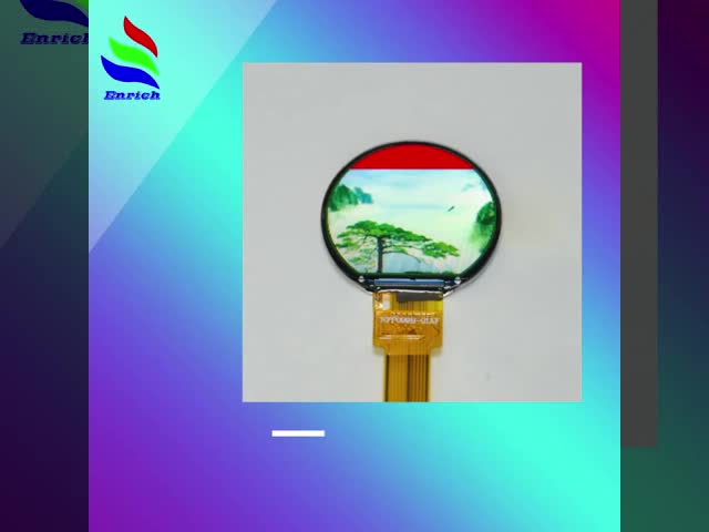 0.99 Inch Circular TFT LCD Display 125x115 Resolution SPI Compact