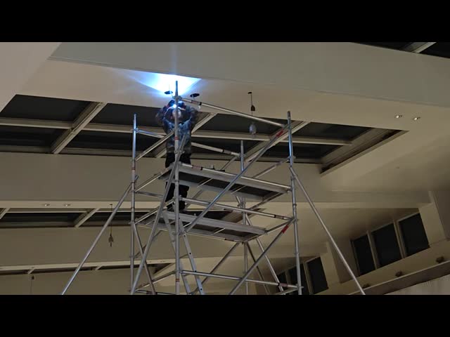 Ring Lock Access Mobile Aluminium Tower Scaffold 2-40m Height With Fewer Components