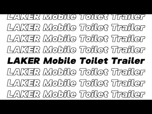 Luxury Mobile Toilet Trailer with 1 Year Warranty and Extruded Insulation Board Fiberglass Construction