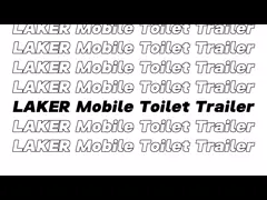 Luxury Mobile Toilet Trailer with 1 Year Warranty and Extruded Insulation Board Fiberglass Construction