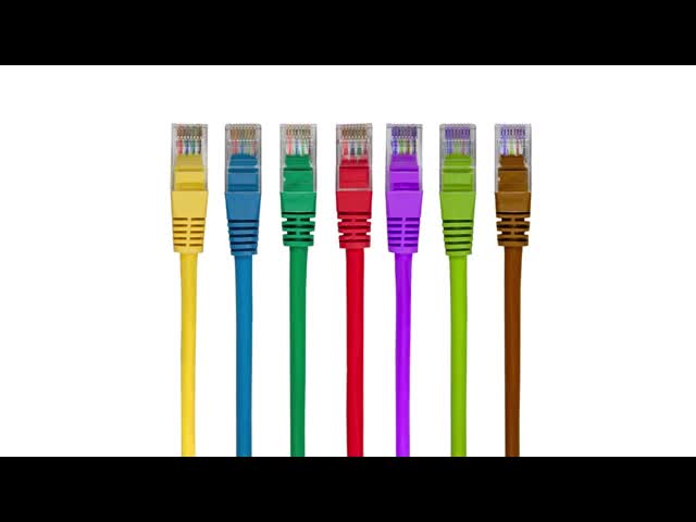 Cabo Ethernet Cat6 10Gbps com Conector RJ45 e Capa em PVC