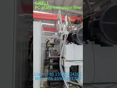 Linha de extrusão de placa de PC GWELL, com superfície rugosa personalizada