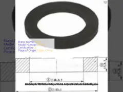 Rubber O-Shaped Gasket For Dark Water Tank Flushing Pipe Anti-Odor And Anti-Leakage
