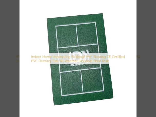Quick-Install Sports Equipment Tennis Pickleball Flooring Kits Reinforced PVC Flooring Drainage-Friendly Pickleball PVC Flooring