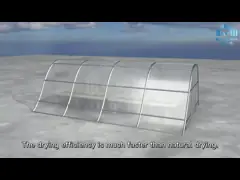Polytunnel Agricultural Greenhouse Drying Greenhouse For Vegetables Fruit and Fish video