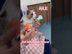 Dogs and Cats Aerosol Chamber Inhaler Spacer Asthma Cat Aerosol Chamber for Dogs and Cats | Veterinary Inhalation Spacer