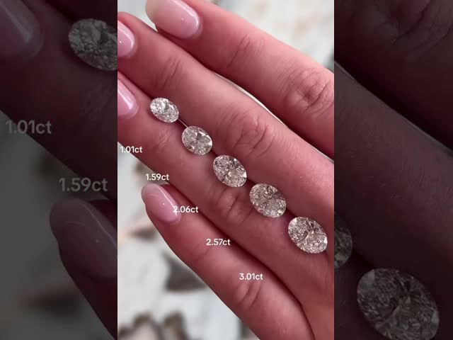 LuxuryShine 0.1-10CT VS2 Lab Grown Diamond D-F Color White Oval Excellent Cut With IGI Certificate 3EX Cut Stones Wholesale