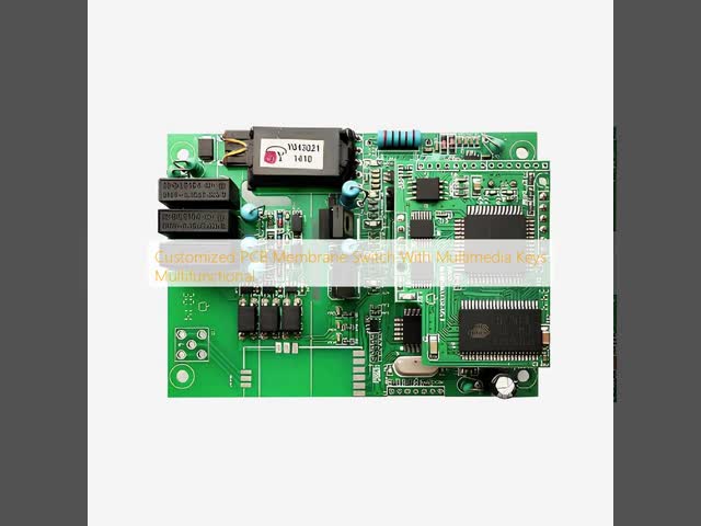 マルチメディア キー多機能が付いているカスタマイズされた PCB 膜スイッチ