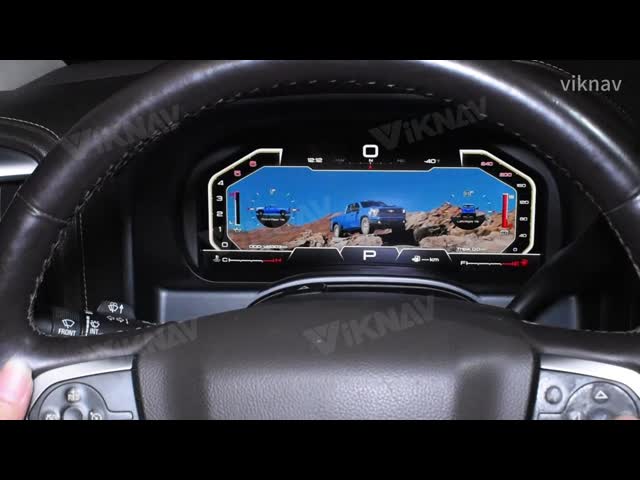 Viknav 13インチ 車用デジタルクラスター Chevrolet Silverado GMC SIERRA 2014-2018用 LCD 車用デジタルスピードメーター ダッシュボードパネル インストルメントパネル バーチャルコクピット