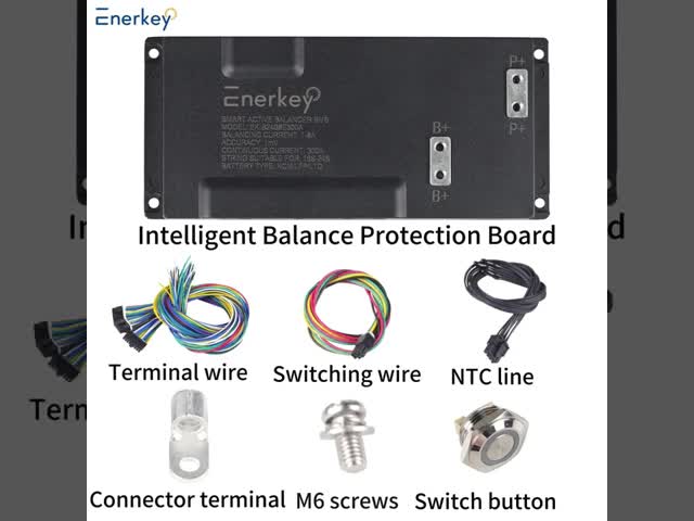 Enerkey BMS 保護電気自動車スマート BMS 16S 17S 18S 19S 20S 21S 22S 23S 24S 100A 200A 300A 8A アクティブバランス付き
