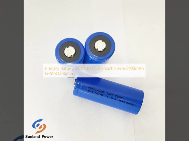 プライマリ バッテリー 3.0V CR17450 スマートホーム 2400mAh Li-MnO2 バッテリー