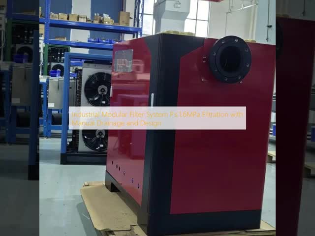 Industrial Modular Filter System P≤1.6MPa Filtration with Manual Drainage and Design