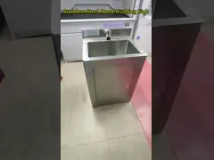 Single-Person Stainless Steel Handwashing Sink Easy Cleaning