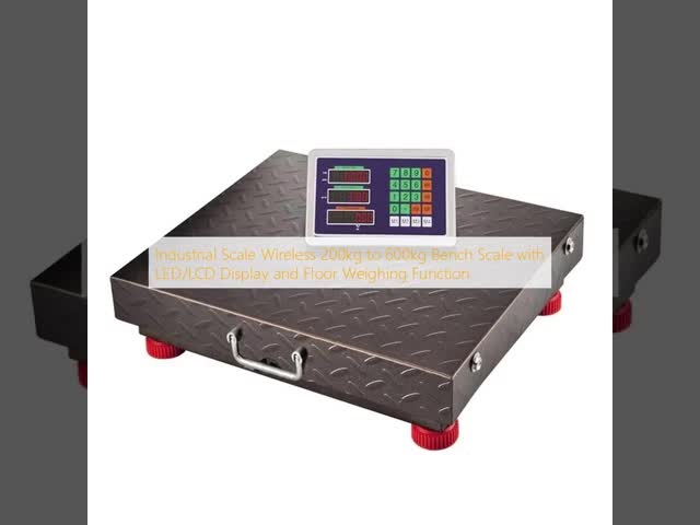 Industrial Scale Wireless 200kg to 600kg Bench Scale with LED/LCD Display and Floor Weighing Function