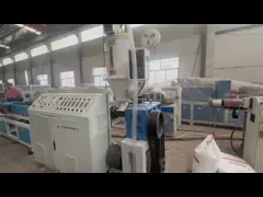 Single Screw Plastic Pipe Extrusion Line , PE Corrugated Pipe Production Line