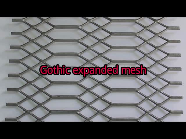 Gothic Style Powder Coated Expanded Metal Mesh For Decoration