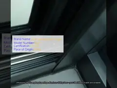 Customizable Aluminum Sliding Door with Glass Options