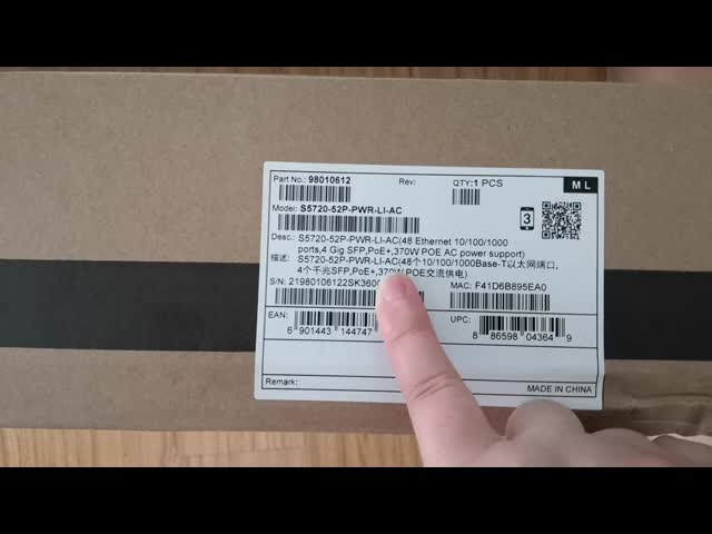 Ethernet do interruptor S5720-52P-PWR-LI-AC 48 de Huawei 10/100/1000 de atuação SFP PoE+ dos portos 4