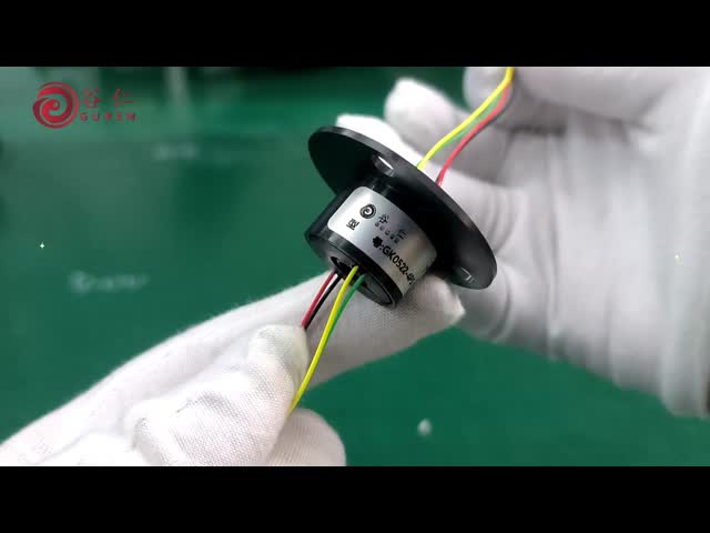 2A ID 5mm OD 22mm 4 Wire Slip Ring For Robot Joints Precision Devices