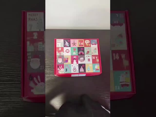 Corrugated Mailer Style Christmas Countdown Box For Toys And Gifts