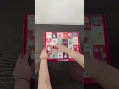 Corrugated Mailer Style Christmas Countdown Box For Toys And Gifts