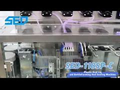 タッチスクリーン付き プラスチック製のオートマティックアンプ液体詰め込み密封機 video