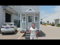 Modern Glamping Trailer Houses Tiny House Mobile Home Ready To Ship With Wheels
