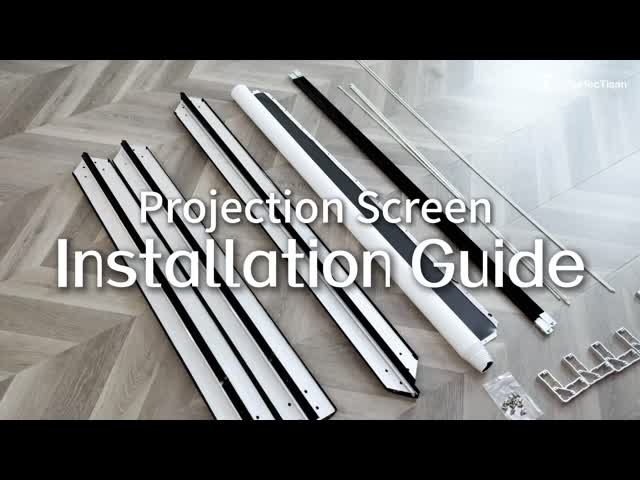 100 Inche Fixed Frame Screen PVC Home Cinema Projector Screens 4K