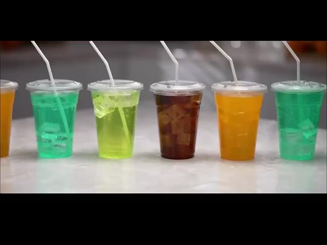 蓋付き使い捨てプラスチックPETカップ スムージー ミルクシェイクカップ クリア 使い捨てPETプラスチックカップ タピオカミルクティー用