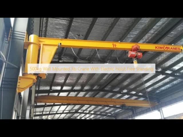 125g Wall Mounted Jib Crane With Electric Hoist Free Standing Low clearance