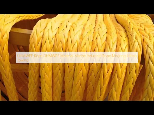 Industrial Uhmw Synthetic Rope High Longevity Uv Resistant Customized UHMWPE Rope