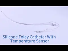 Disposable Sterile Silicone Foley Catheter With Temperature Probe CE Standard Foley Silicone Catheter
