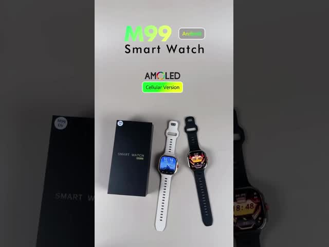 新品 M99 スマートウォッチ 4G SIM カード アンドロイド 10 2.4インチ AMOLED スクリーン 2100mAh