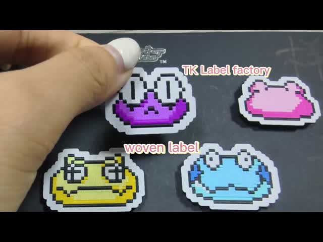 Custom High Density Folding Clothing Woven Labels Using Selvage Techincs