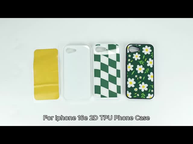 DIYカスタムロゴ強化ガラス2Dブランク昇華TPU iPhone 16E用スマホケース卸売