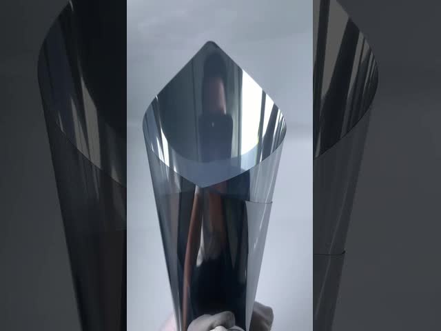 Silver Color Solar Window Film with 21.6% VLT 85.6% IRR and 67.7% UVR for Energy Efficiency