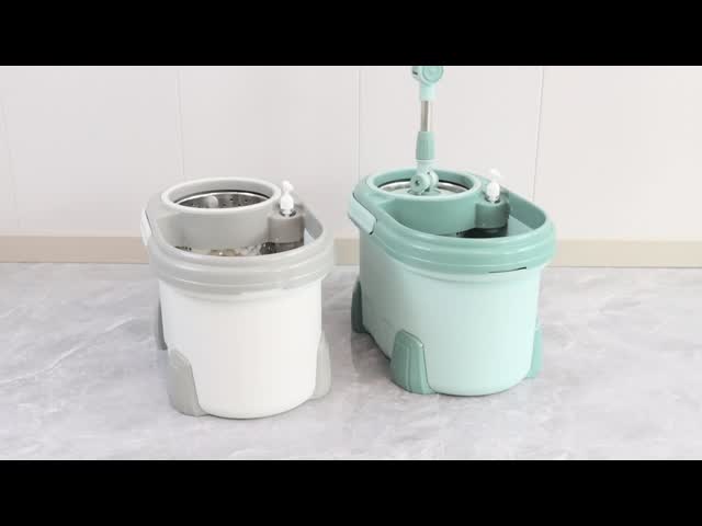 360 Microfiber Spinning Mop Adjustable Rotating Non Stick Magic Cotton Thread Bucket Set For Kitchen Floor Cleaning