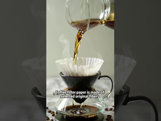 V60 使い捨てのコーン式コーヒーフィルター 3〜4杯のドリップ醸造用環境に優しい紙パッド