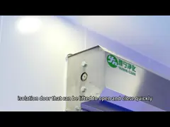YANING Cargo Airlock Room Air Shower Cleanroom Air Shower With Roll-up Door