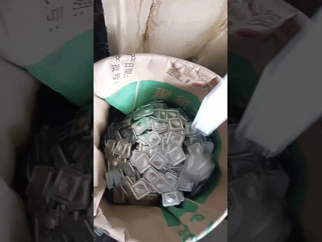 Galvanized Steel Square Aluminum Self Locking Washer For Fixing Insulation Pins