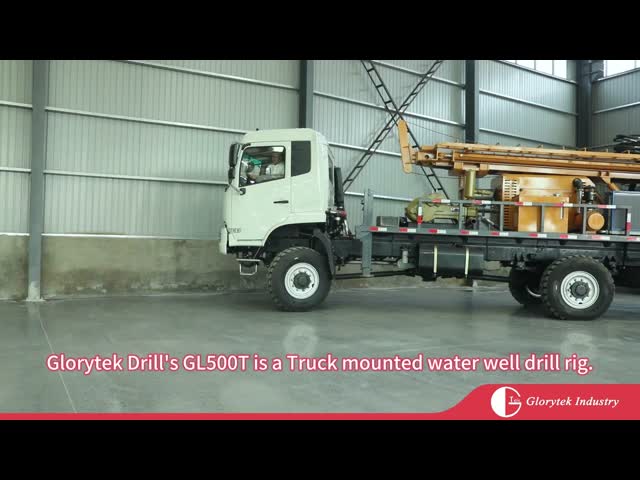 GL500T 500m Hydraulic Truck Mounted Water Well Drilling Rig