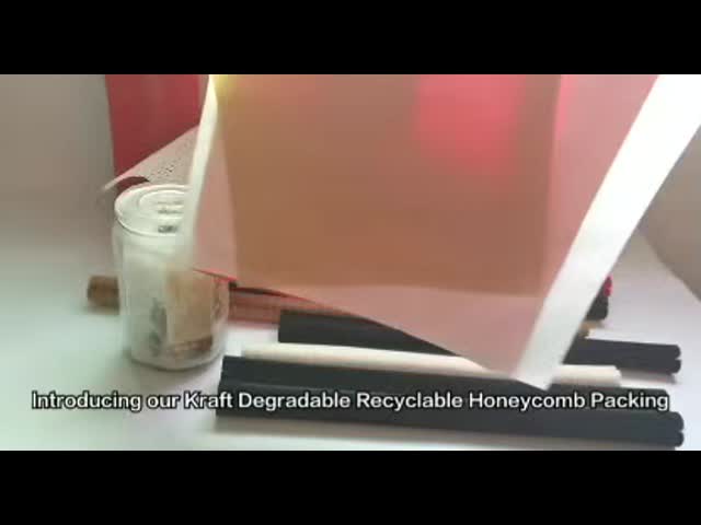 Honeycomb Kraft Paper Sleeve Cover Recyclable Material For Fragile Items Packaging