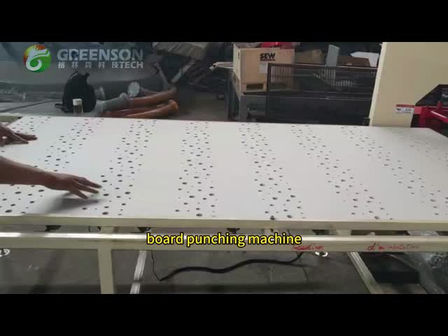 Plaster Board Gypsum Board Cement Board Holes Punching Line Holes Making Machine
