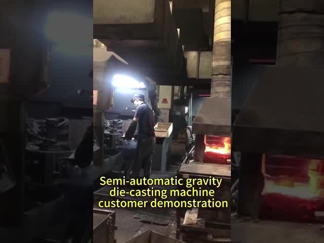 PLC-Controlled Gravity Die Casting Machine for Brass and Ferrous Alloy