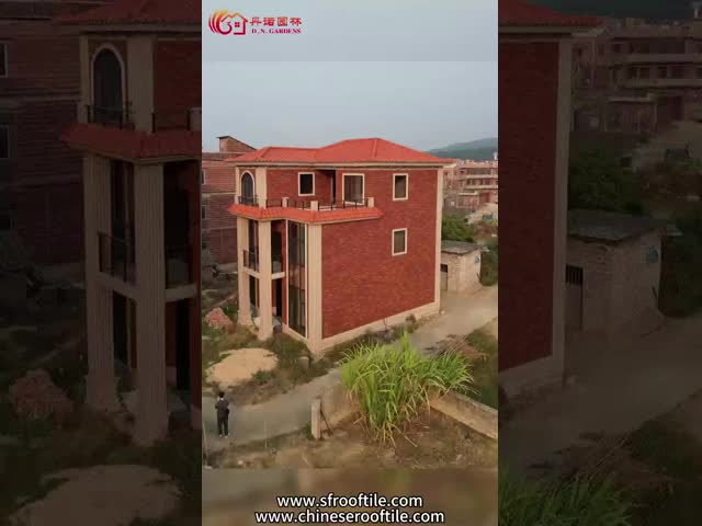 Modern Design Mixed Gradient Colors Thin Clay Brick Veneer Facade Building Exterior Wall Clinker Tile